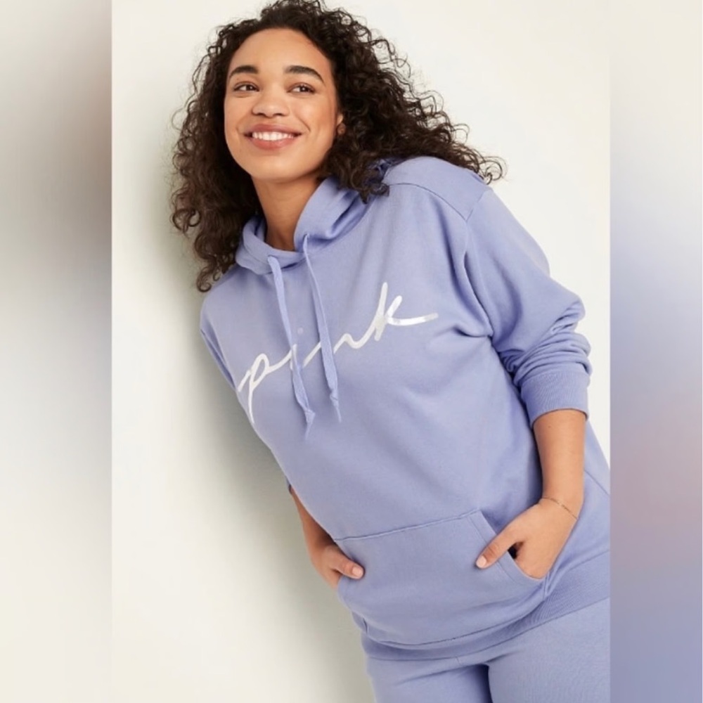 VS Pink Periwinkle hoodie sz M